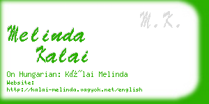 melinda kalai business card